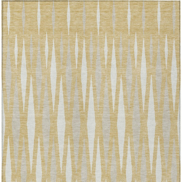 Homeroots 3' Black Ivory And Gray Geometric Indoor Outdoor Area Rug - Stylish, Washable, Stain Resistant Design 3' X 5' Polyester 591879
