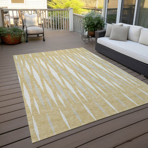 Homeroots 3' Black Ivory And Gray Geometric Indoor Outdoor Area Rug - Stylish, Washable, Stain Resistant Design 3' X 5' Polyester 591879