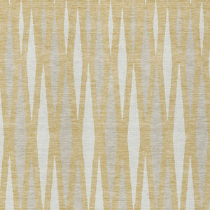 Homeroots 3' Black Ivory And Gray Geometric Indoor Outdoor Area Rug - Stylish, Washable, Stain Resistant Design 5' X 8' Polyester 591880