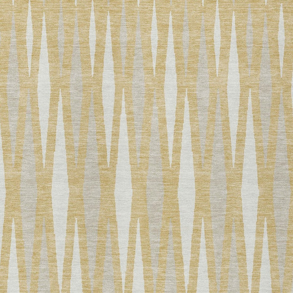 Homeroots 3' Black Ivory And Gray Geometric Indoor Outdoor Area Rug - Stylish, Washable, Stain Resistant Design 5' X 8' Polyester 591880