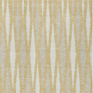 Homeroots 3' Black Ivory And Gray Geometric Indoor Outdoor Area Rug - Stylish, Washable, Stain Resistant Design 8' X 10' Polyester 591882