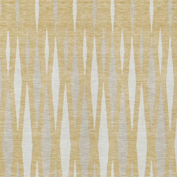 Homeroots 3' Black Ivory And Gray Geometric Indoor Outdoor Area Rug - Stylish, Washable, Stain Resistant Design 10' X 14' Polyester 591884