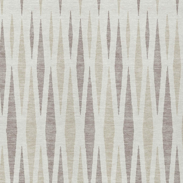 Homeroots 3' Black Ivory And Gray Geometric Indoor Outdoor Area Rug - Stylish, Washable, Stain Resistant Design 5' X 8' Polyester 591892