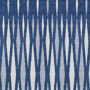 Homeroots 3' Black Ivory And Gray Geometric Indoor Outdoor Area Rug - Stylish, Washable, Stain Resistant Design 8' X 10' Polyester 591900