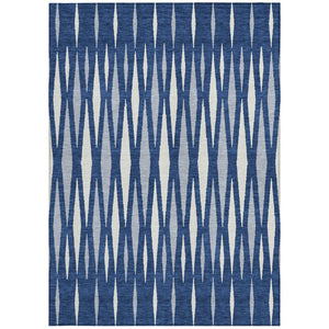 Homeroots 3' Black Ivory And Gray Geometric Indoor Outdoor Area Rug - Stylish, Washable, Stain Resistant Design 9' X 12' Polyester 591901