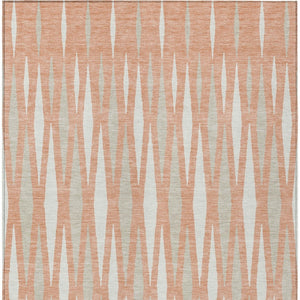 Homeroots 3' Black Ivory And Gray Geometric Indoor Outdoor Area Rug - Stylish, Washable, Stain Resistant Design 3' X 5' Polyester 591903