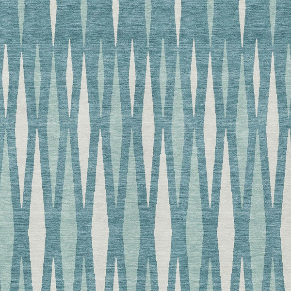 Homeroots 3' Black Ivory And Gray Geometric Indoor Outdoor Area Rug - Stylish, Washable, Stain Resistant Design 3' X 5' Polyester 591909