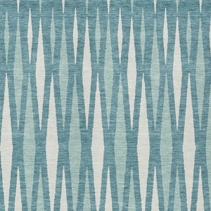 Homeroots 3' Black Ivory And Gray Geometric Indoor Outdoor Area Rug - Stylish, Washable, Stain Resistant Design 8' X 10' Polyester 591912