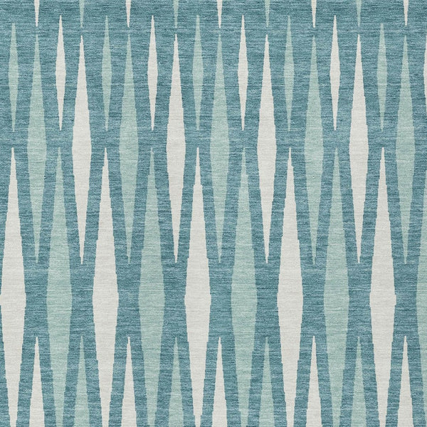 Homeroots 3' Black Ivory And Gray Geometric Indoor Outdoor Area Rug - Stylish, Washable, Stain Resistant Design 8' X 10' Polyester 591912