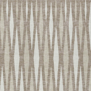 Homeroots 3' Black Ivory And Gray Geometric Indoor Outdoor Area Rug - Stylish, Washable, Stain Resistant Design 3' X 5' Polyester 591915