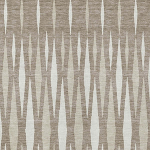 Homeroots 3' Black Ivory And Gray Geometric Indoor Outdoor Area Rug - Stylish, Washable, Stain Resistant Design 9' X 12' Polyester 591919