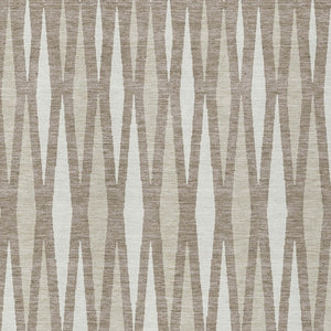 Homeroots 3' Black Ivory And Gray Geometric Indoor Outdoor Area Rug - Stylish, Washable, Stain Resistant Design 10' X 14' Polyester 591920