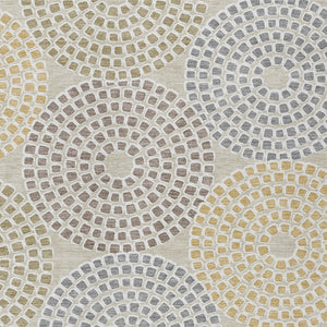 HomeRoots 5' Geometric Area Rug - Durable, Washable Indoor/Outdoor Decor in Beige, Brown & Gray for Versatile Spaces 8' X 10' 591930
