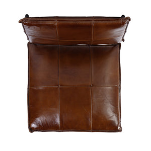 Butler Specialty Butler Niles Leather And Iron Bar Stool - Elegant Industrial Design For Home And Commercial Spaces Brown,Black Iron,Leather 5919344-butler