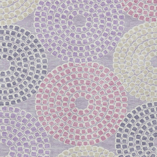 Homeroots 3' Artichoke Green And Brown Geometric Washable Area Rug For Indoor And Outdoor Spaces, Durable Design 3' X 5' Polyester 591957