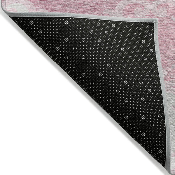 HomeRoots 9' Pink and Gray Trellis Area Rug - Durable, Machine-Washable, Indoor/Outdoor Solution for Any Space 9' X 12' 592045
