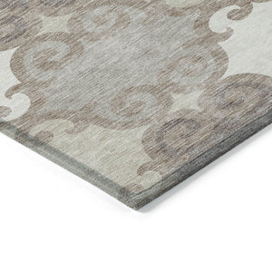 HomeRoots 5' Stylish Trellis Washable Area Rug for Indoor and Outdoor Spaces – Durable, Easy-Care Design! 5' X 8' 592054