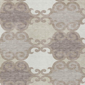 HomeRoots 5' Stylish Trellis Washable Area Rug for Indoor and Outdoor Spaces – Durable, Easy-Care Design! 8' X 10' 592056