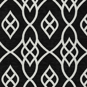 Homeroots 3' Artichoke Green And Ivory Trellis Washable Rug For Indoor Outdoor Spaces - Durable And Stylish! 9' X 12' Polyester 592081