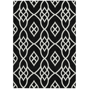 Homeroots 3' Artichoke Green And Ivory Trellis Washable Rug For Indoor Outdoor Spaces - Durable And Stylish! 10' X 14' Polyester 592082