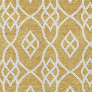 Homeroots 3' Artichoke Green And Ivory Trellis Washable Rug For Indoor Outdoor Spaces - Durable And Stylish! 8' X 10' Polyester 592092
