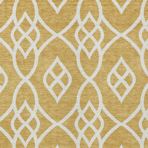 Homeroots 3' Artichoke Green And Ivory Trellis Washable Rug For Indoor Outdoor Spaces - Durable And Stylish! 10' X 14' Polyester 592094