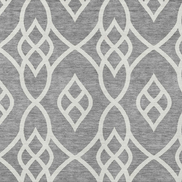 Homeroots 3' Artichoke Green And Ivory Trellis Washable Rug For Indoor Outdoor Spaces - Durable And Stylish! 3' X 5' Polyester 592095