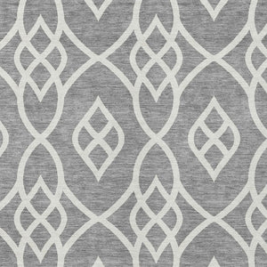 Homeroots 3' Artichoke Green And Ivory Trellis Washable Rug For Indoor Outdoor Spaces - Durable And Stylish! 5' X 8' Polyester 592096