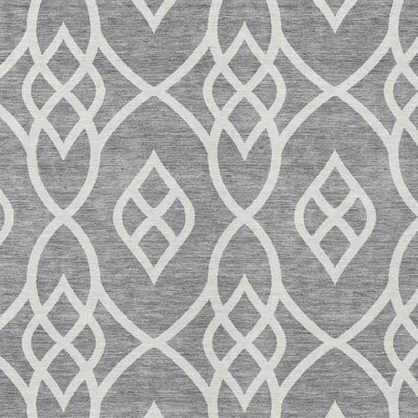 Homeroots 3' Artichoke Green And Ivory Trellis Washable Rug For Indoor Outdoor Spaces - Durable And Stylish! 5' X 8' Polyester 592096