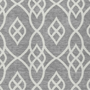 Homeroots 3' Artichoke Green And Ivory Trellis Washable Rug For Indoor Outdoor Spaces - Durable And Stylish! 8' X 10' Polyester 592098