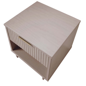 English Elm Granville 18" Nightstand In Light Gray – Modern Glam Solid Wood Design With Stylish Storage Solution B365P398152