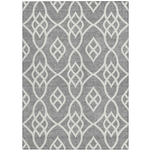 Homeroots 3' Artichoke Green And Ivory Trellis Washable Rug For Indoor Outdoor Spaces - Durable And Stylish! 10' X 14' Polyester 592100