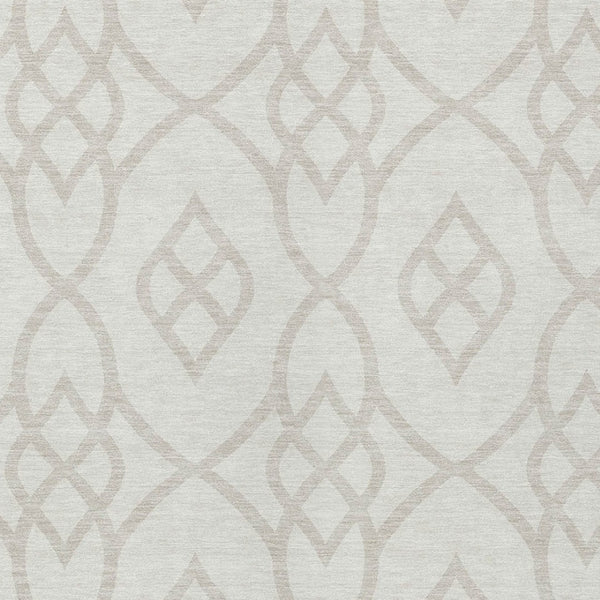 Homeroots 3' Artichoke Green And Ivory Trellis Washable Rug For Indoor Outdoor Spaces - Durable And Stylish! 8' X 10' Polyester 592104