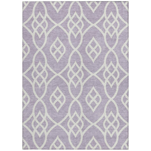 Homeroots 3' Artichoke Green And Ivory Trellis Washable Rug For Indoor Outdoor Spaces - Durable And Stylish! 8' X 10' Polyester 592110