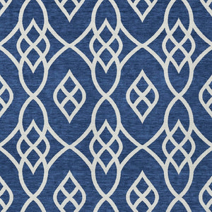 Homeroots 3' Artichoke Green And Ivory Trellis Washable Rug For Indoor Outdoor Spaces - Durable And Stylish! 5' X 8' Polyester 592114