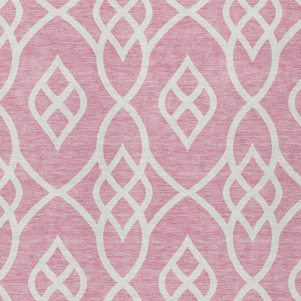 Homeroots 3' Artichoke Green And Ivory Trellis Washable Rug For Indoor Outdoor Spaces - Durable And Stylish! 9' X 12' Polyester 592129