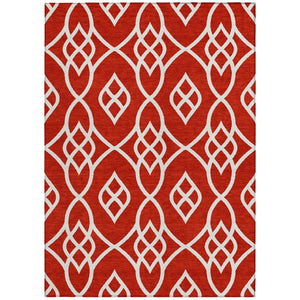 Homeroots 3' Artichoke Green And Ivory Trellis Washable Rug For Indoor Outdoor Spaces - Durable And Stylish! 3' X 5' Polyester 592131