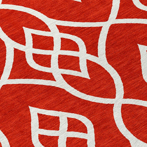 Homeroots 3' Artichoke Green And Ivory Trellis Washable Rug For Indoor Outdoor Spaces - Durable And Stylish! 8' Round Polyester 592133