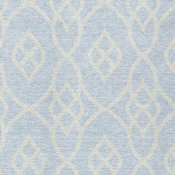 Homeroots 3' Artichoke Green And Ivory Trellis Washable Rug For Indoor Outdoor Spaces - Durable And Stylish! 3' X 5' Polyester 592137