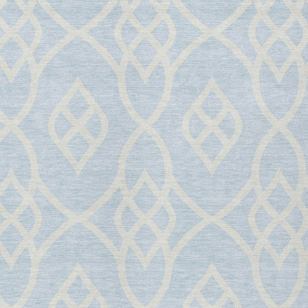 Homeroots 3' Artichoke Green And Ivory Trellis Washable Rug For Indoor Outdoor Spaces - Durable And Stylish! 5' X 8' Polyester 592138