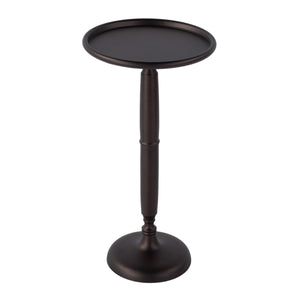 Butler Specialty Butler Alexi Round Metal Pedestal End Table - 12" Stylish & Lightweight Design For Modern Spaces Bronze Aluminum 5921392-butler