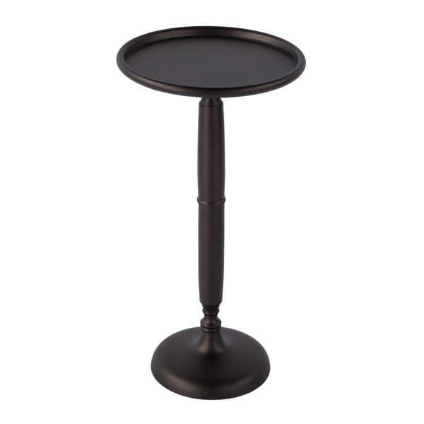 Butler Specialty Butler Alexi Round Metal Pedestal End Table - 12" Stylish & Lightweight Design For Modern Spaces Bronze Aluminum 5921392-butler