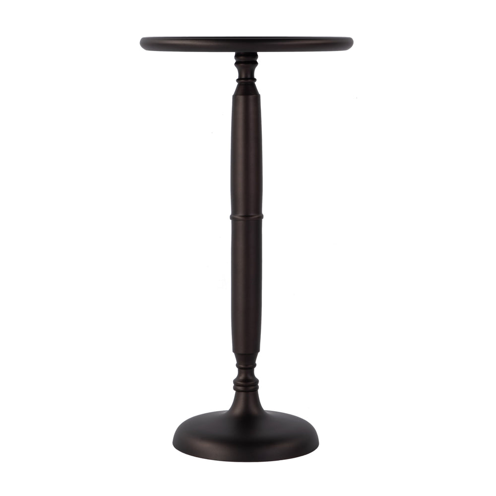Butler Specialty Butler Alexi Round Metal Pedestal End Table - 12" Stylish & Lightweight Design For Modern Spaces Bronze Aluminum 5921392-butler