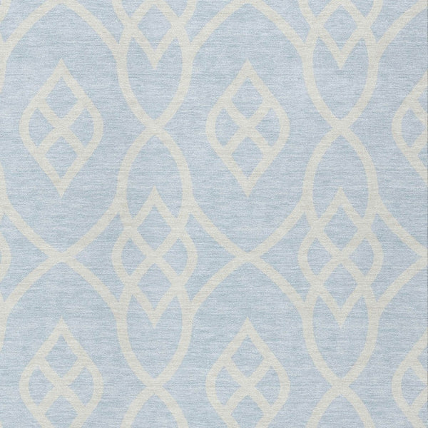 Homeroots 3' Artichoke Green And Ivory Trellis Washable Rug For Indoor Outdoor Spaces - Durable And Stylish! 8' X 10' Polyester 592140
