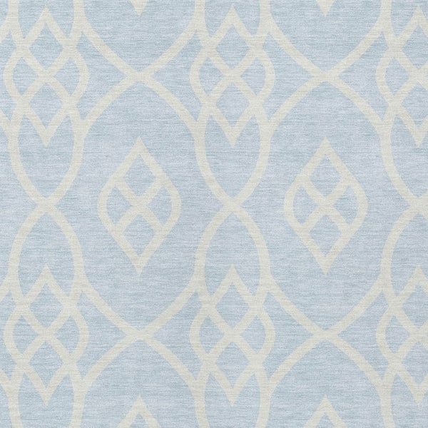Homeroots 3' Artichoke Green And Ivory Trellis Washable Rug For Indoor Outdoor Spaces - Durable And Stylish! 9' X 12' Polyester 592141