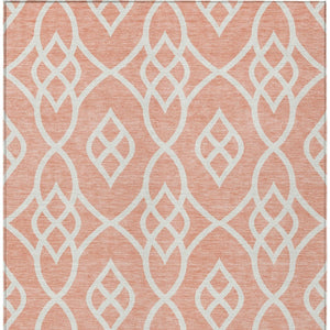 Homeroots 3' Artichoke Green And Ivory Trellis Washable Rug For Indoor Outdoor Spaces - Durable And Stylish! 3' X 5' Polyester 592143