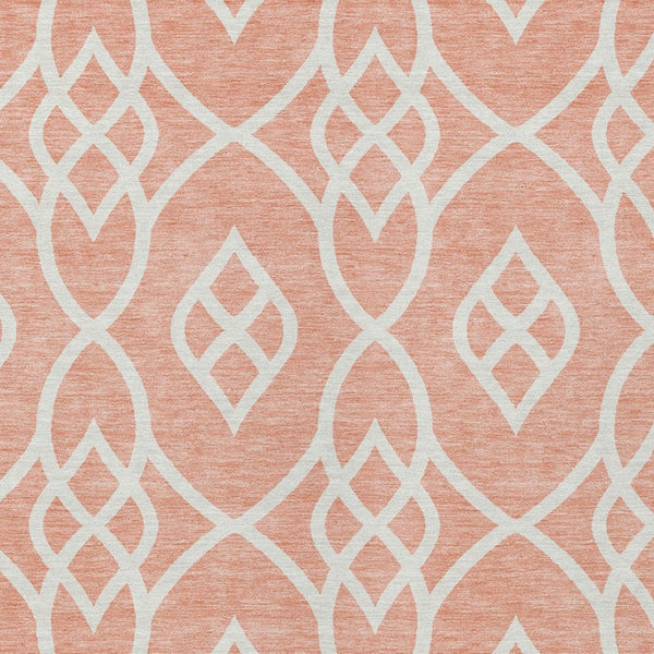 Homeroots 3' Artichoke Green And Ivory Trellis Washable Rug For Indoor Outdoor Spaces - Durable And Stylish! 3' X 5' Polyester 592143