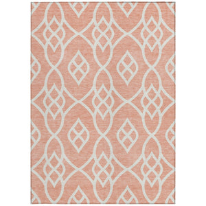 Homeroots 3' Artichoke Green And Ivory Trellis Washable Rug For Indoor Outdoor Spaces - Durable And Stylish! 8' X 10' Polyester 592146