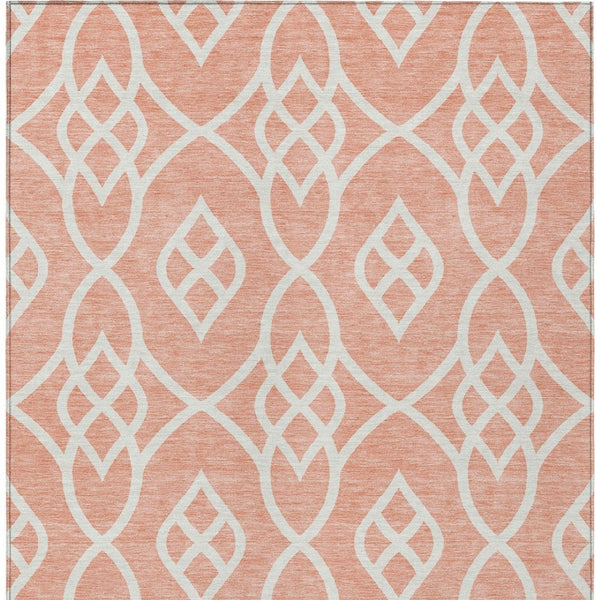Homeroots 3' Artichoke Green And Ivory Trellis Washable Rug For Indoor Outdoor Spaces - Durable And Stylish! 9' X 12' Polyester 592147