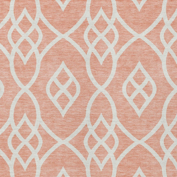 Homeroots 3' Artichoke Green And Ivory Trellis Washable Rug For Indoor Outdoor Spaces - Durable And Stylish! 9' X 12' Polyester 592147